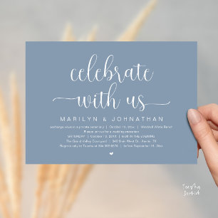Convite Celebre Conosco Jantar de Recepção de Casamento El