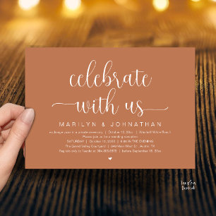 Convite Celebre Conosco Jantar de Recepção de Casamento El