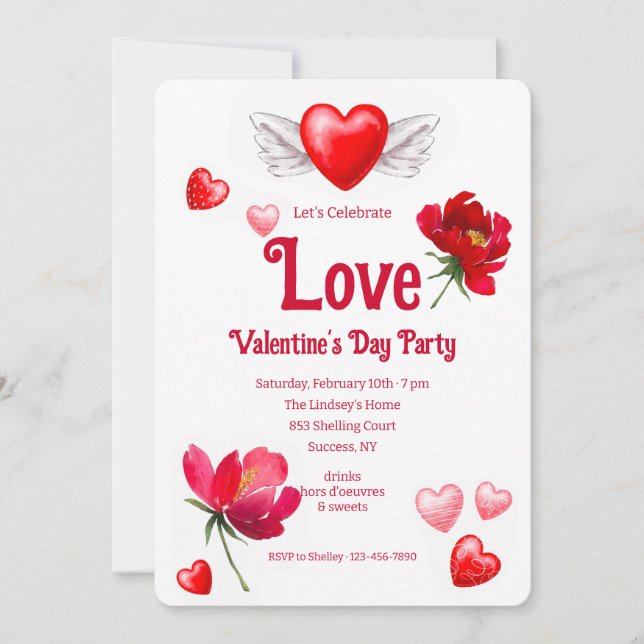 Convite Celebre o Amor (Frente)