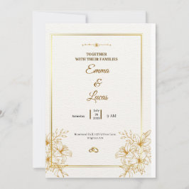 Convite Celebre o amor com este elegante casamento 
