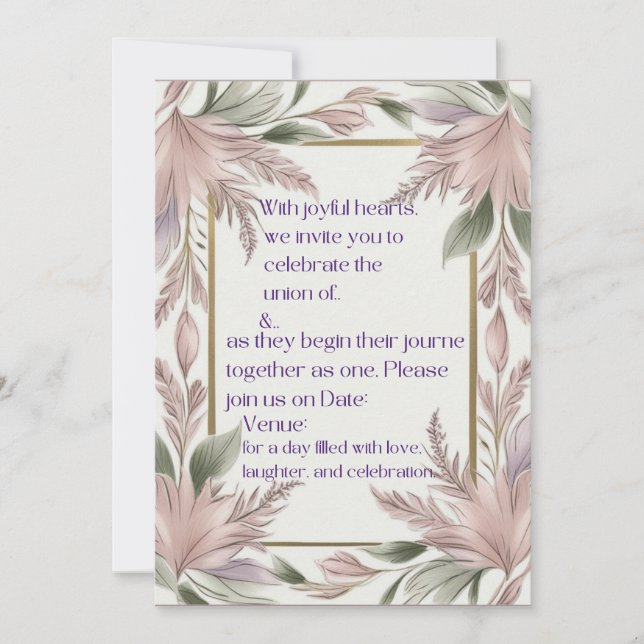 Convite Celebre o Amor Conosco (Frente)