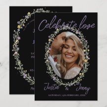 Celebre o Amor Floral Simples Casamento Moderno