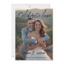 Celebre o Amor Personalizado Simples Moderno casam