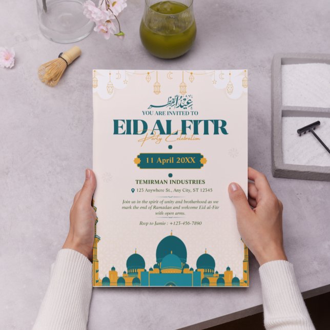 Convite Celebre o Eid com Estilo! Eid Ilustrativo Moderno (Ramadan Iftar Party,

Brown Illustration,

Hand-Drawn,

Community Gathering,

Islamic Holiday,

)