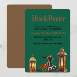 Convite Celebre o jantar de Iftar do Ramadan Kareem