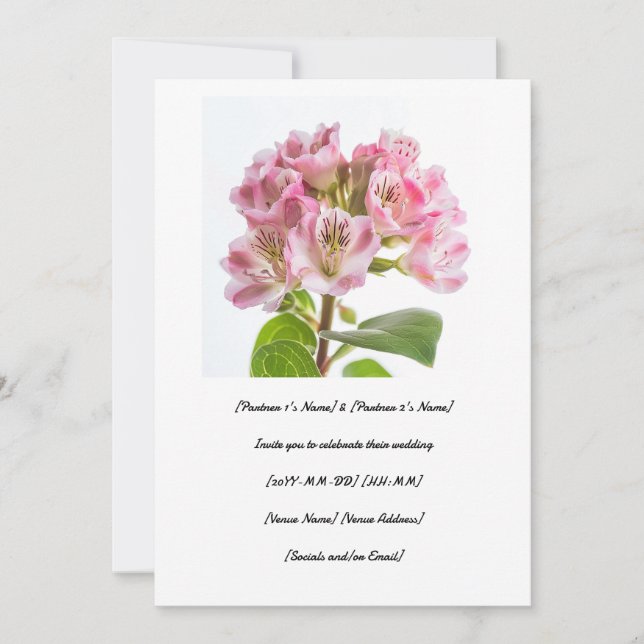 Convite Celebre seu dia especial com uma boa kalmia (Frente)