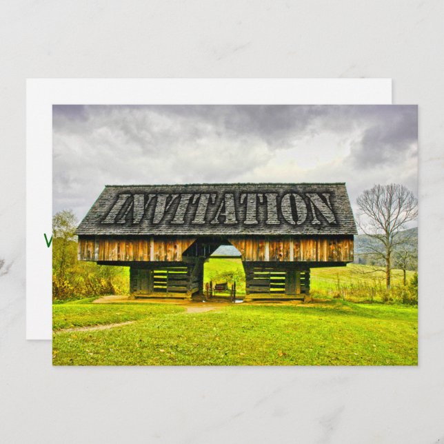 Convite Celeiro do modilhão da angra de Cades no lugar de (Frente/Verso)