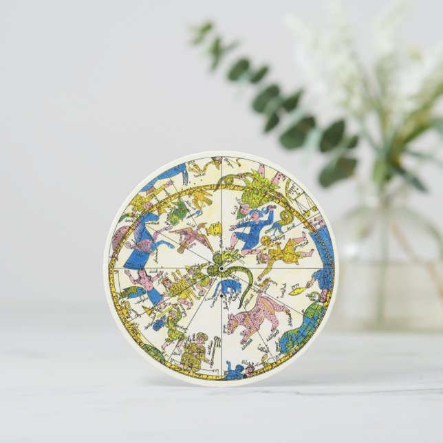 Convite Celeste Antigo, Esfera Árabe, Constelações (Em pé/Frente)