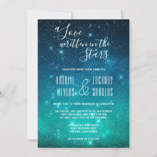 Convite Celestial A Love Escrito no Casamento das Estrelas