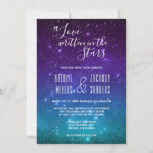 Convite Celestial A Love Escrito no Casamento das Estrelas