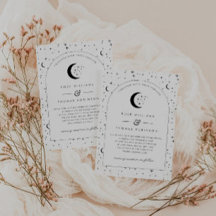 Convite Celestial de Casamento Arrancado