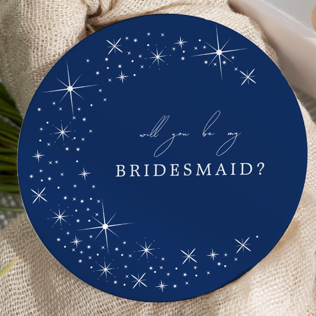 Convite Celestial Elegant Wedding Moon Bridesmaid Proposal (Criador carregado)