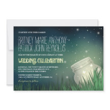 Celestial Mason Jar Firefly Invites