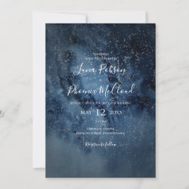 Convite Celestial Night Sky | Silver Tudo Em Um Casamento