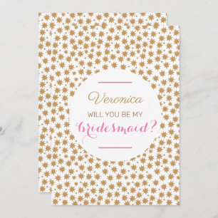 Convite Celestial Você Será Minha Porta-Voz Branca Rosa