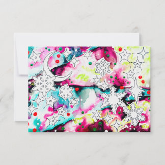 Convite Celestial Yule Card