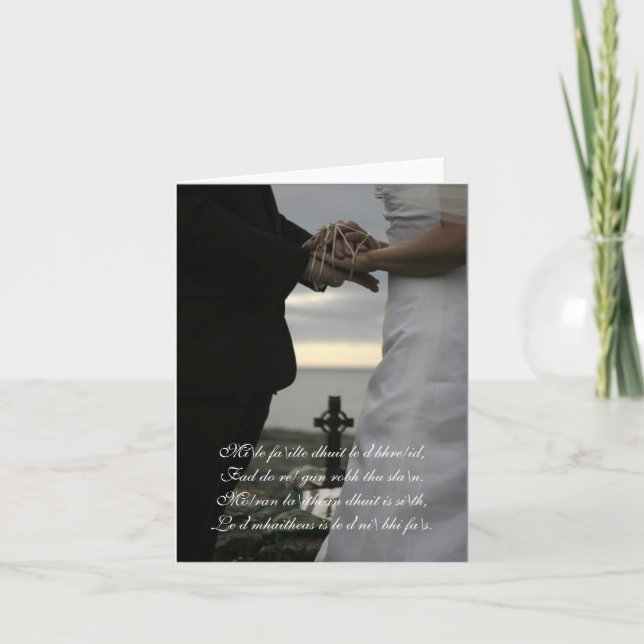 Convite Celtic Wedding Invitation (Frente)