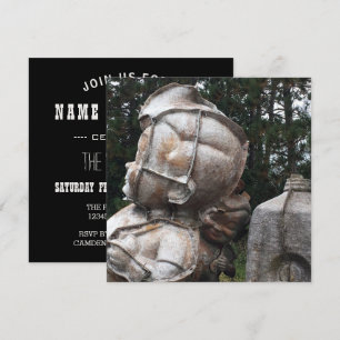 Convite cemitério de fibra de vidro, grande rapaz e caixa