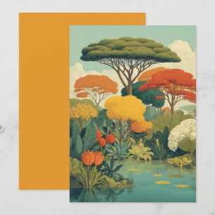 Convite Cena da Selva Safari Vibrante