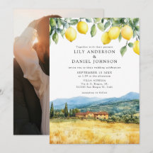 Cena da Toscana com limões Itália Foto Casamento