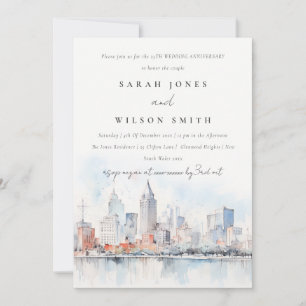 Convite Cena de Aniversário de Casamento em Detroit Michig