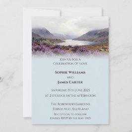 Convite Cena de Casamento com Paisagem das Terras Altas Es