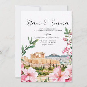 Convite Cena de casamento em Atenas Grécia