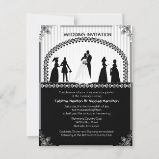 Convite Cena de Casamento Retroativo de 4,25x5,5"