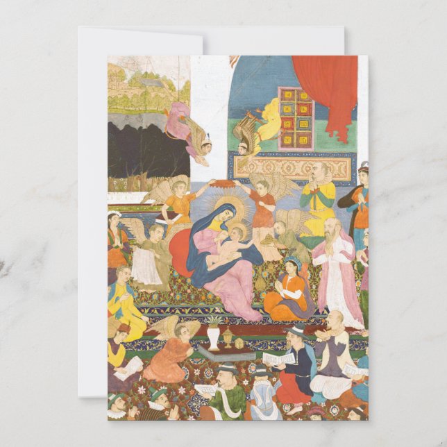 Convite Cena de natividade no estilo índio (Frente)