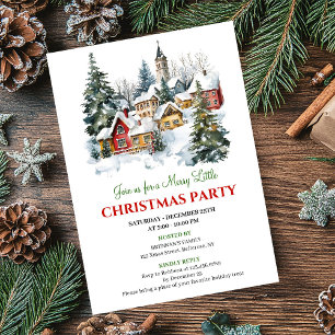 Convite Cena festiva de Natal aconchegante e divertida par