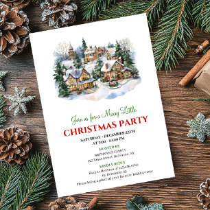 Convite Cena moderna e aconchegante de Natal celebração de