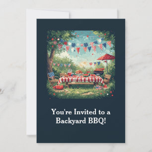 Convite Cena Patriótica de Churrasco no Quintal – 4 de Jul