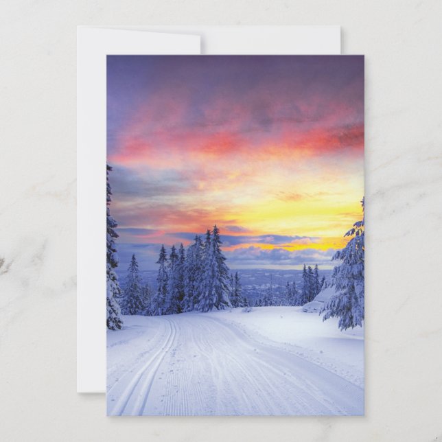 Convite Cenário de inverno (Frente)