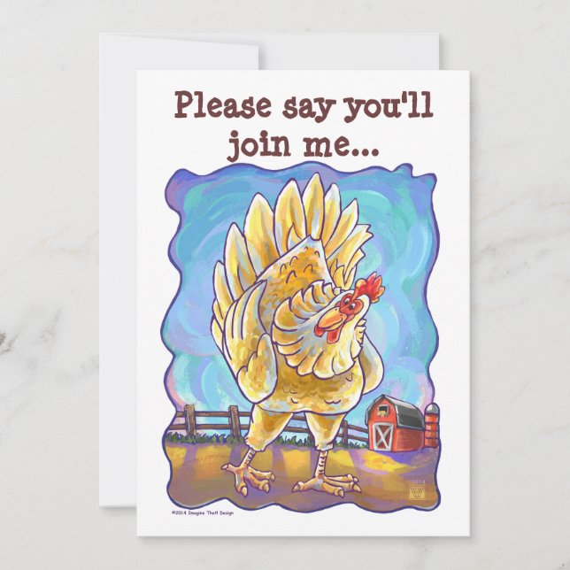 Convite Centro de Festa de Frango (Frente)