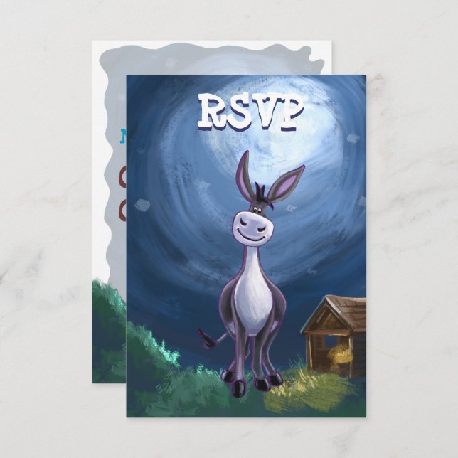 Convite Centro de Partido Donkey (Frente/Verso)