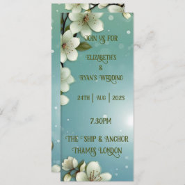 Convite Cereja Whimsical floresce com Sparkles