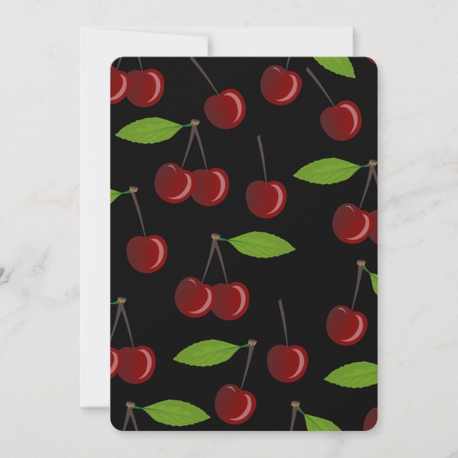 Convite cerejas pretas (Frente)