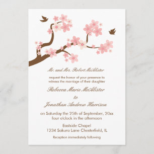 Convite Cerejeira em Branco