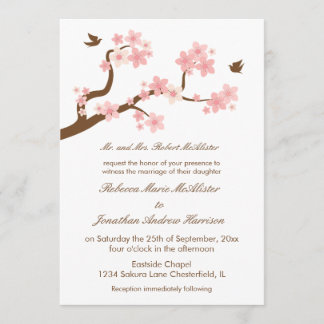 Convite Cerejeira em Branco