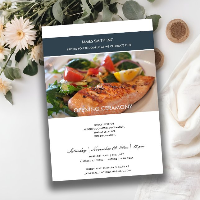 CONVITE CERIMÔNIA DE ABERTURA DA FOTO DE GRÃO DE FOTO CHIC (Criador carregado)