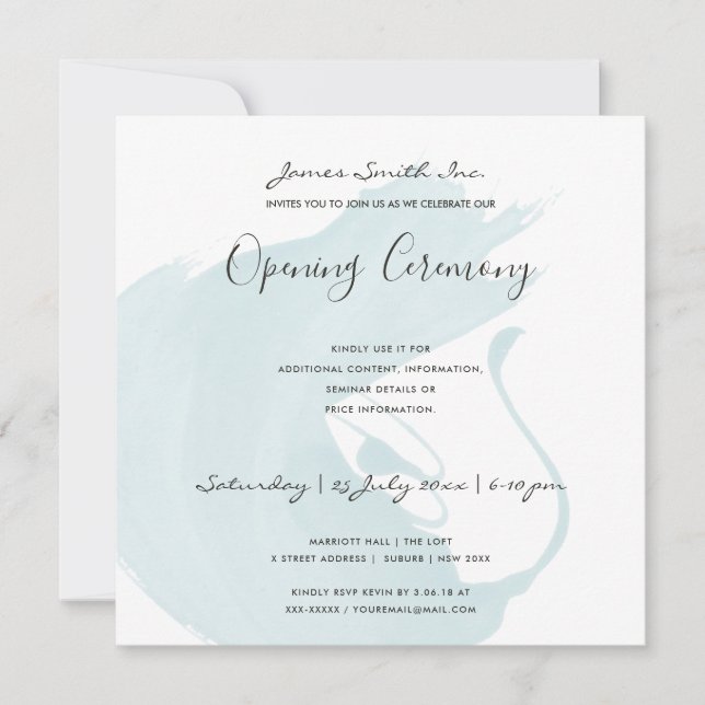 CONVITE CERIMÔNIA DE ABERTURA DO BRUXHSTROKE DE ÁGUA AZUL (Frente)