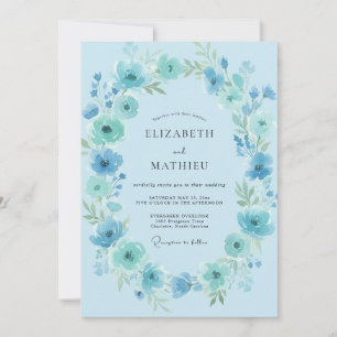 Convite Cerimônia de Casamento com Coroa Celeste