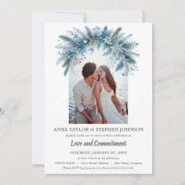 Convite Cerimônia de Compromisso de Foto do Magic of Winte