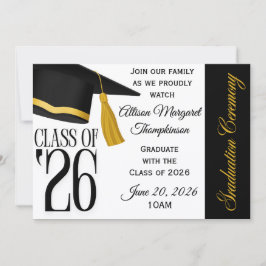 Convite Cerimônia de Formatura da Turma de 2026