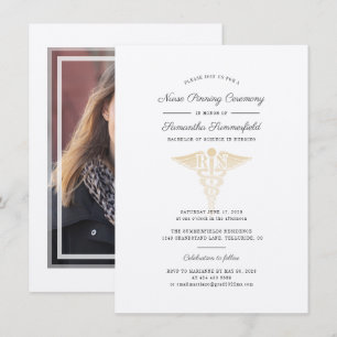 Convite Cerimônia de Graduação 2025 de Enfermeira Fotográf