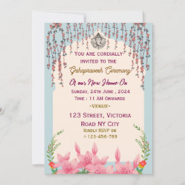 Convite Cerimônia de Grihapravesh