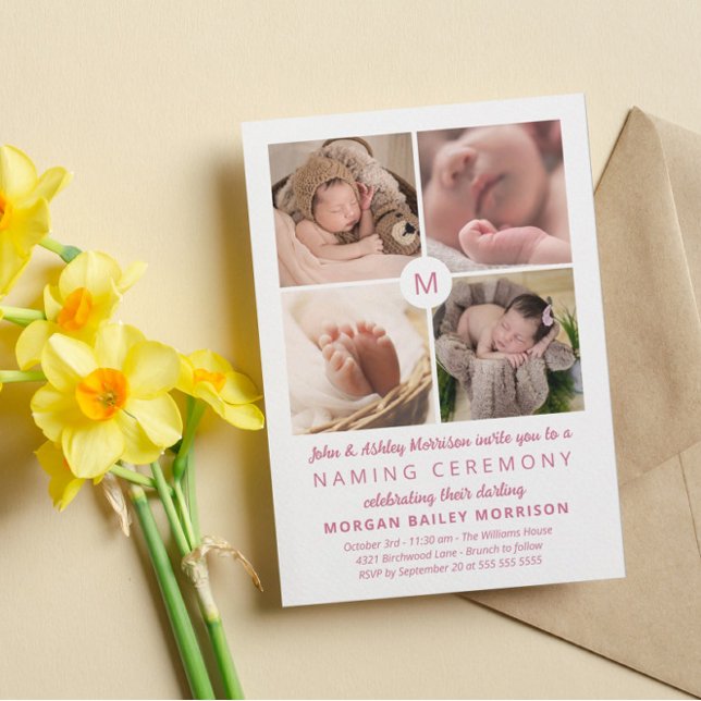 Convite Cerimônia de Nomeação de Colagem de Fotografias Mo (Criador carregado)