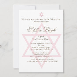 Convite Cerimônia de nomeação de judeu hebraica
