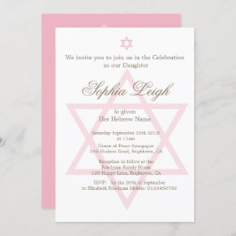 Convite Cerimônia de nomeação de judeu hebraica