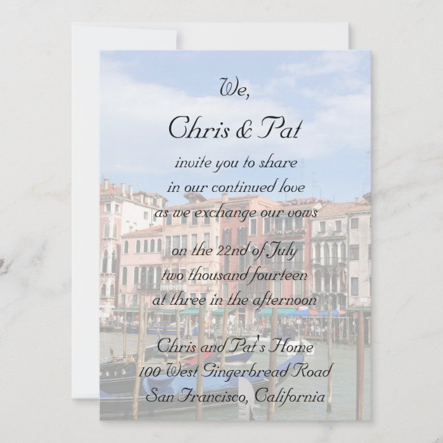 Convite Cerimónia do compromisso (Frente)